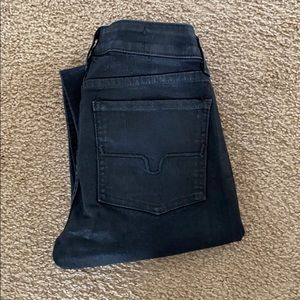 Kimes Bonnie Black Slick Skinny Jeans